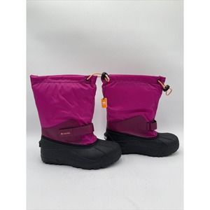 NWOB Columbia Youth Unisex Powderbug Forty, Wild Fuchsia/Bright Nectar Size 7